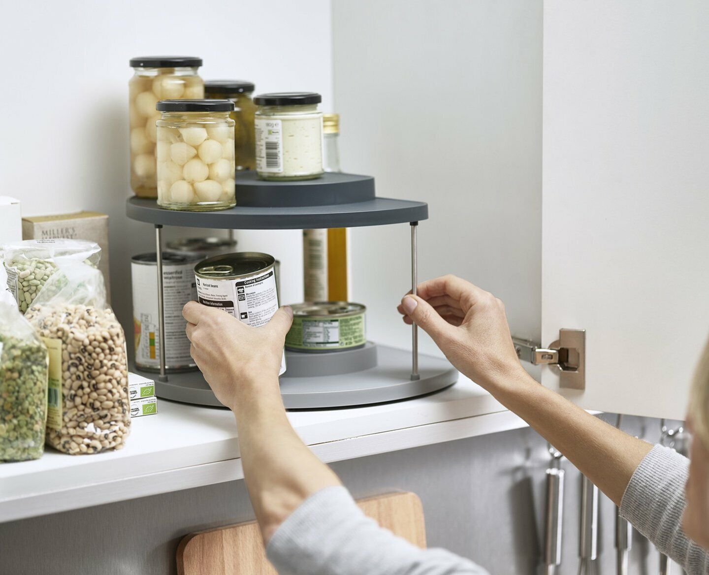 Joseph Joseph - CupboardStore™ 2-tier Rotating Organiser Joseph Joseph - CupboardStore™ 2-tier Rotating Organiser