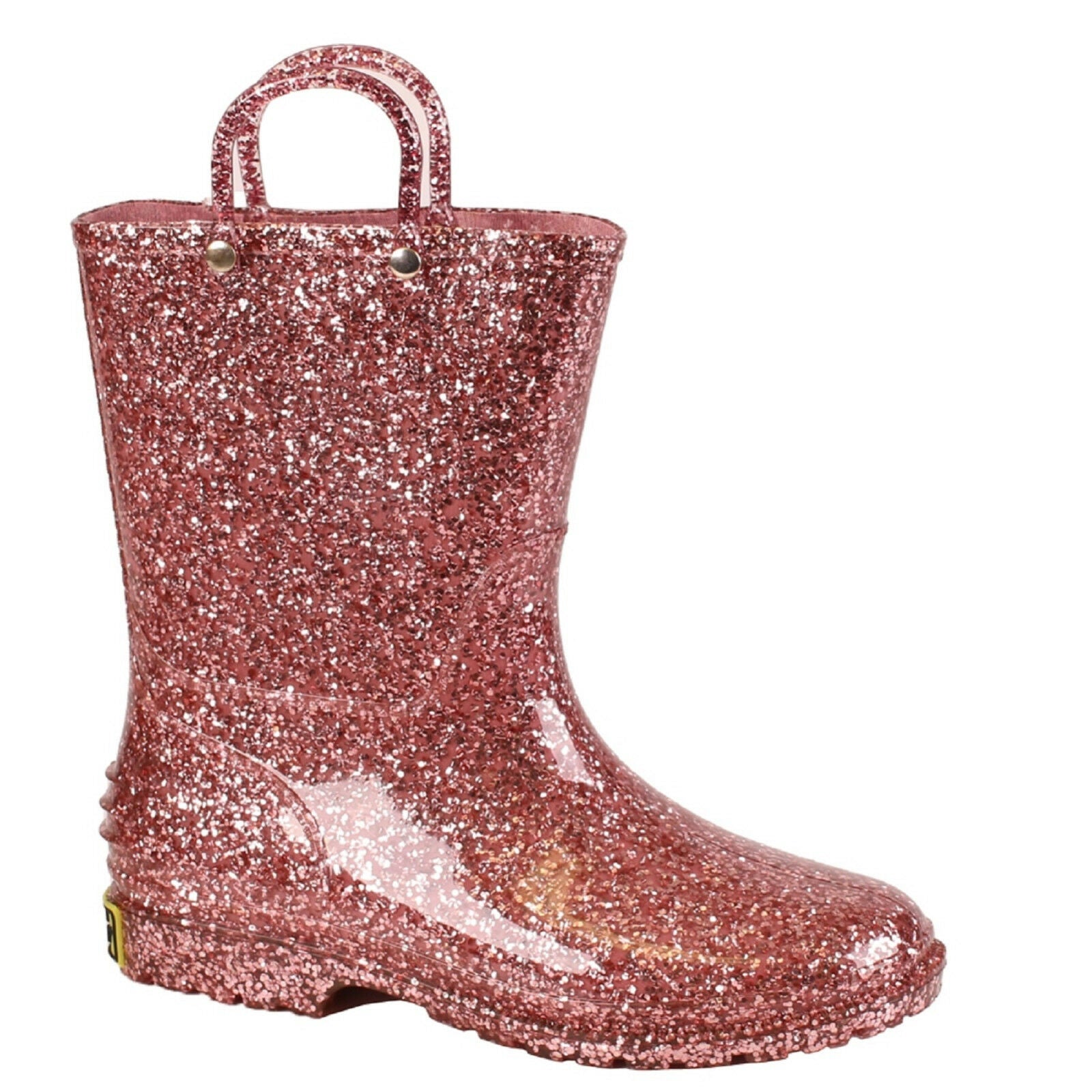 Western Chief Kids Glitter Rose Gold Rain Boots Western Chief Kids Glitter Rose Gold Rain Boots