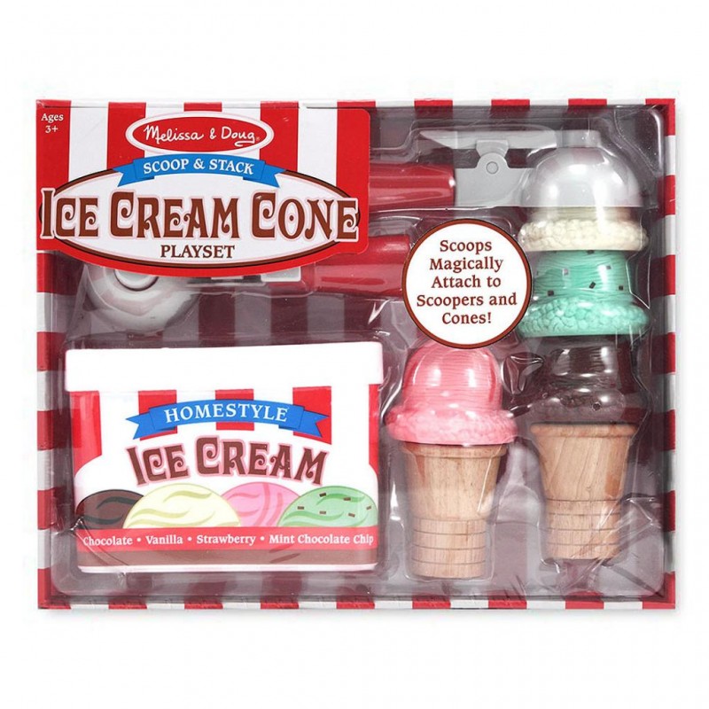 Melissa & Doug Scoop And Stack Ice Cream Cone Play Set Melissa & Doug Scoop And Stack Ice Cream Cone Play Set