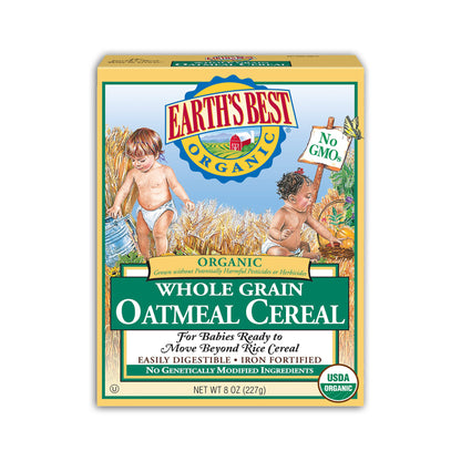 ORGANIC WHOLE GRAIN OATMEAL CEREAL 6m+ (227G) - BambiniJO | Buy Online | Jordan