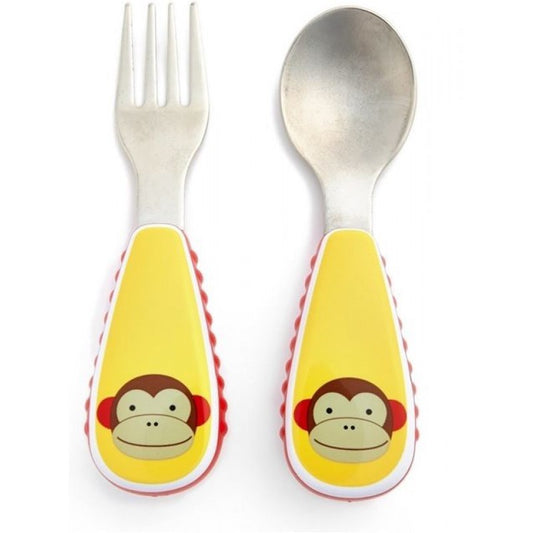 Zootensils Fork & Spoon Marshall - Monkey - BambiniJO