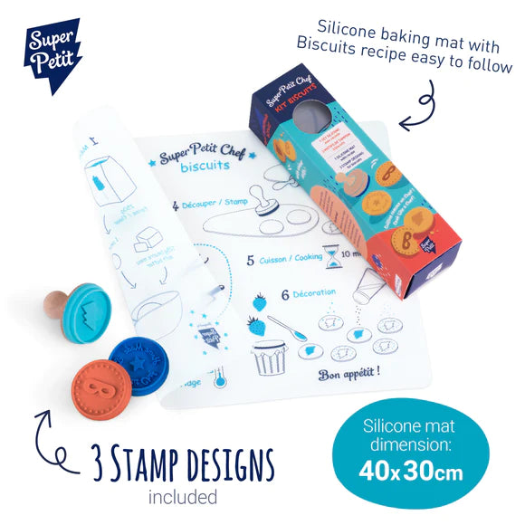 Superpetit - Silicone Placemat Chef Kit - Biscuits Superpetit - Silicone Placemat Chef Kit - Biscuits