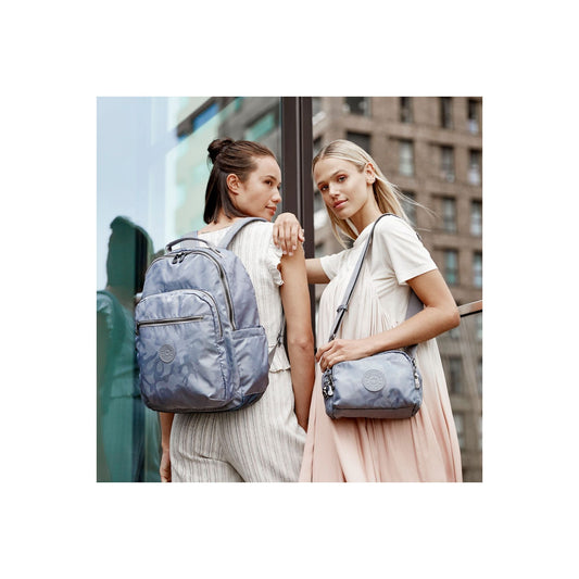 SEOUL Large backpack with Laptop Protection Grey Camo Jacquard — BambiniJO Jordan