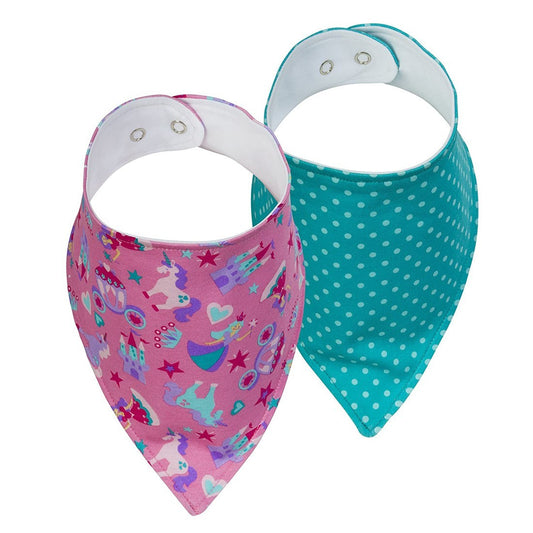 Stephen Joseph - Bandana Bibs - Princess/Unicorn - BambiniJO | Buy Online | Jordan