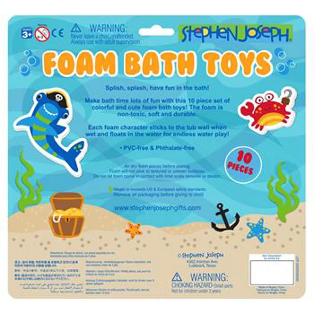Stephen Joseph | Foam Bath Toys | Shark - BambiniJO | Buy Online | Jordan