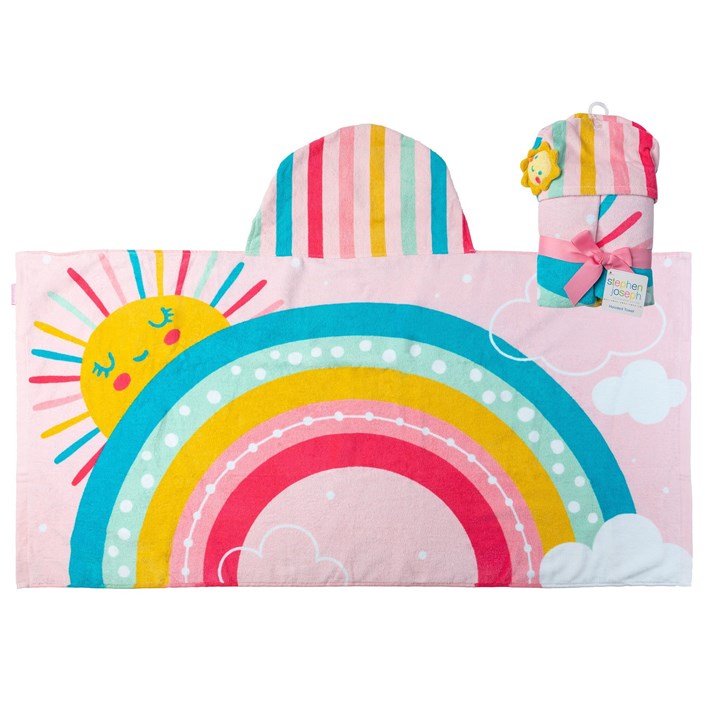 Stephen Joseph - Hooded Towel, Rainbow Stephen Joseph - Hooded Towel, Rainbow