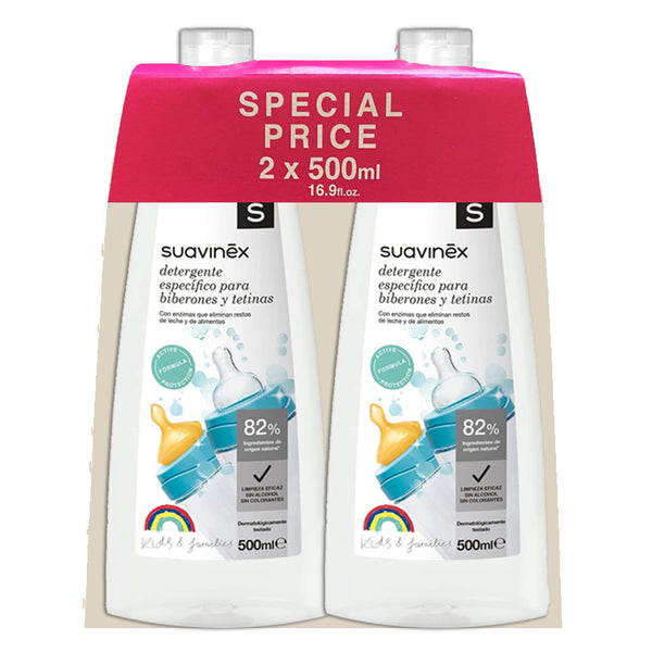 Natural Baby Bottle & Nipples Washing-up Liquid 500ml | Unscented | Pack of 2 - BambiniJO | Buy Online | Jordan