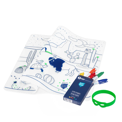 Superpetit - Mini Silicone Placemat Cactus Valley - BambiniJO | Buy Online | Jordan