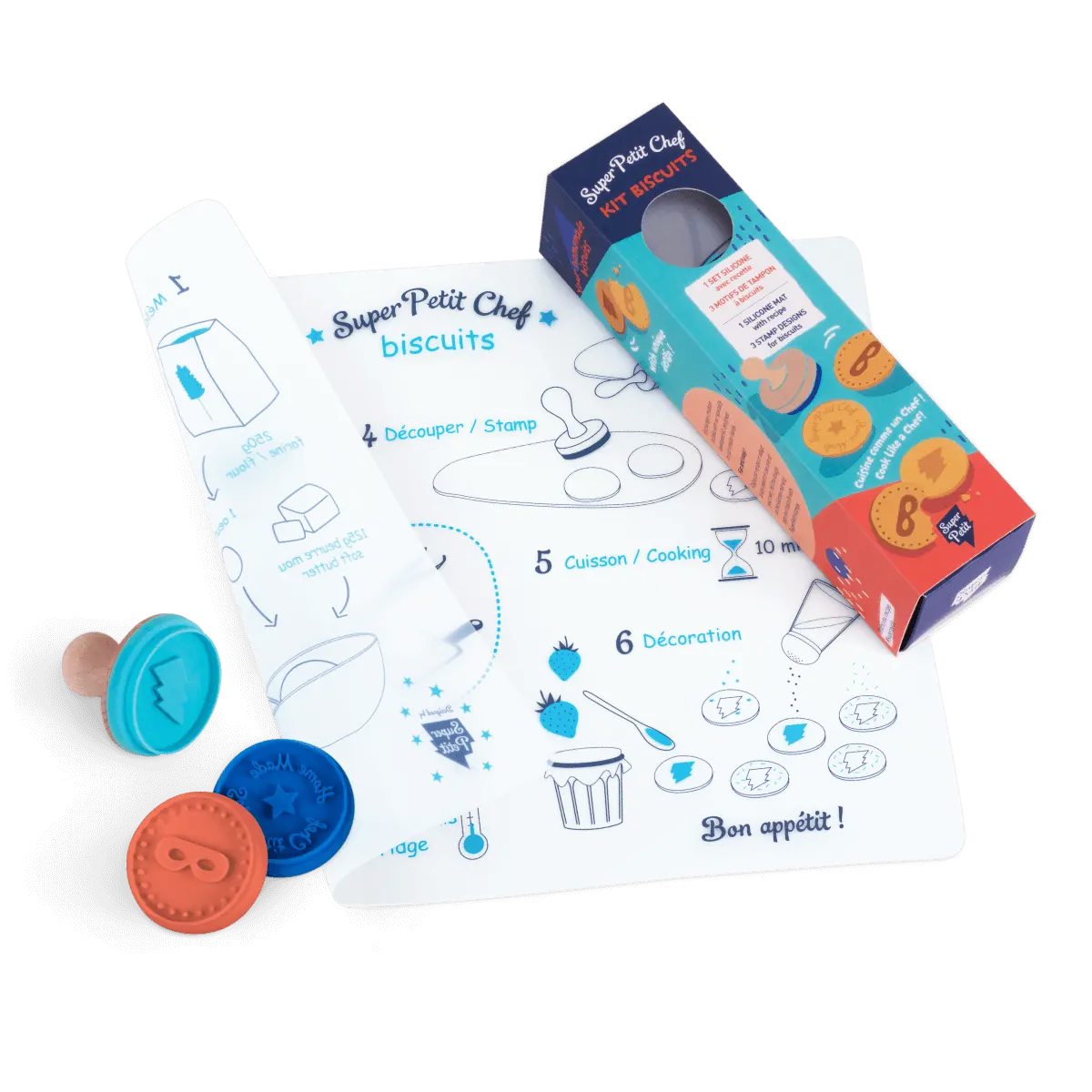 Superpetit - Silicone Placemat Chef Kit - Biscuits Superpetit - Silicone Placemat Chef Kit - Biscuits