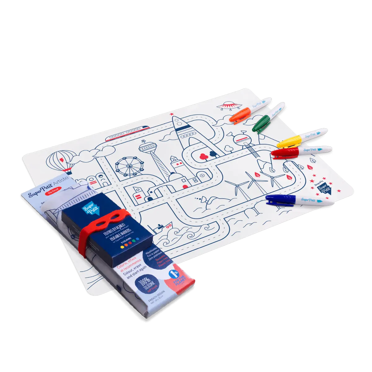 Superpetit - Mini Silicone Placemat City Adventure - BambiniJO | Buy Online | Jordan
