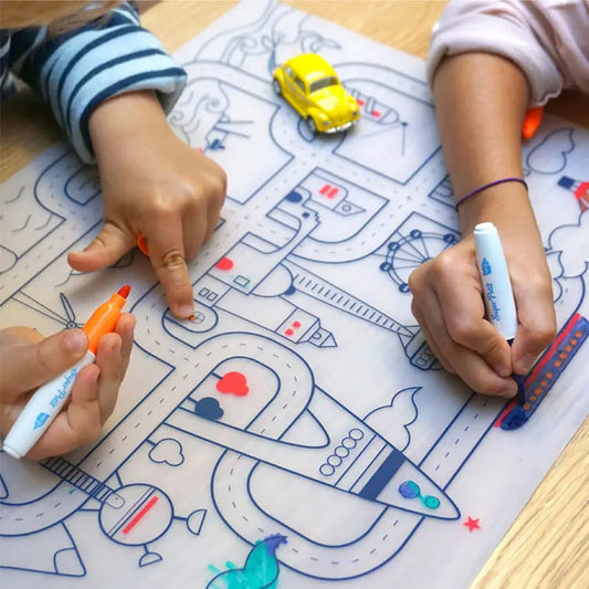 Superpetit Mini Silicone Placemat City Adventure — BambiniJO Jordan
