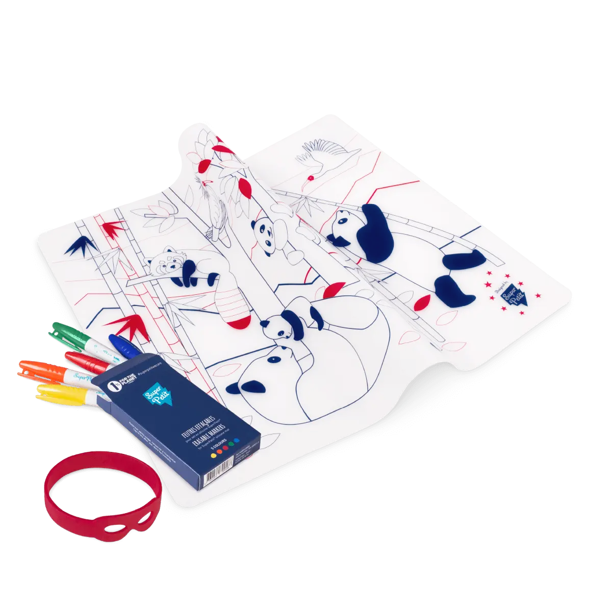 Superpetit - Silicone Placemat Panda Wildlife Superpetit - Silicone Placemat Panda Wildlife