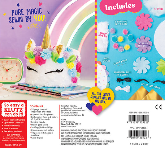 Klutz DIY Sew Your Own Unicorn Cake Pillow — BambiniJO Jordan