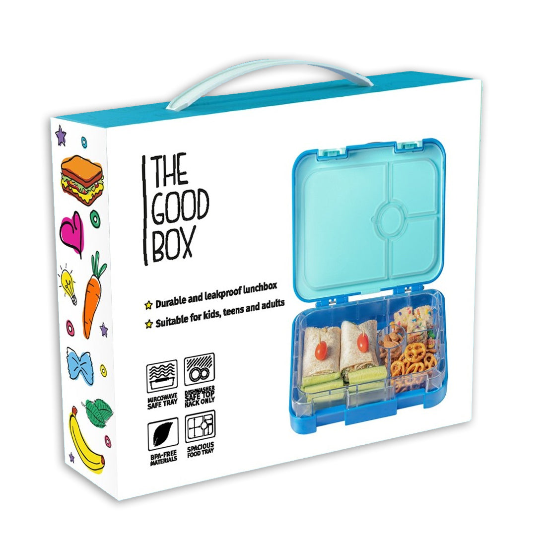 The Good Box | Bento Lunchbox | Blue - BambiniJO | Buy Online | Jordan