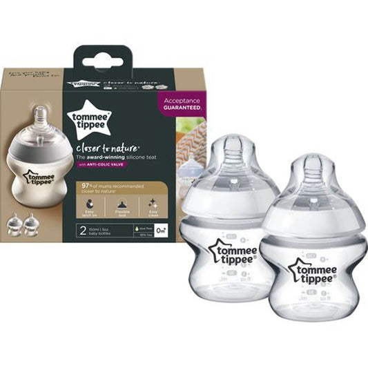 Tommee Tippee Two Closer to Nature Bottles, 150ml - BambiniJO | Buy Online | Jordan