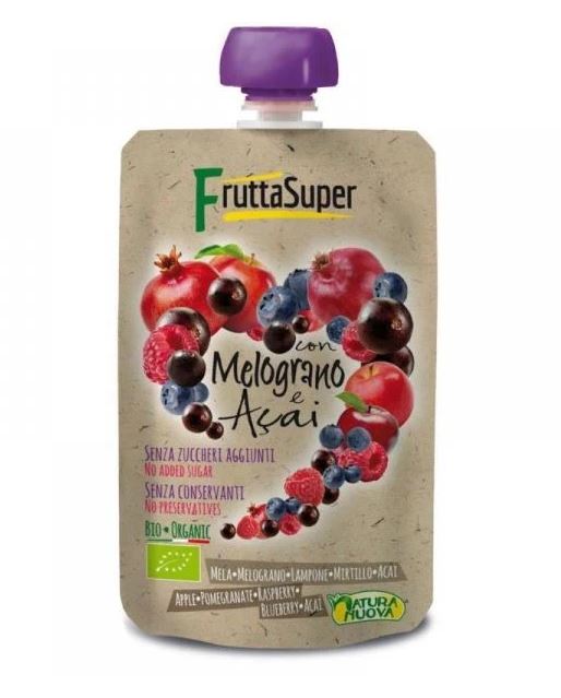 Organic Apple Raspberry Pomegranate Acai Puree (100G) - BambiniJO | Buy Online | Jordan