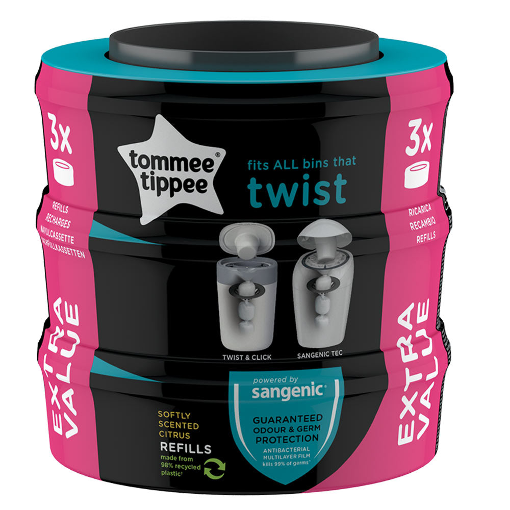 Tommee Tippee Extra Value Twist & Click Refill Cassettes Tommee Tippee Extra Value Twist & Click Refill Cassettes