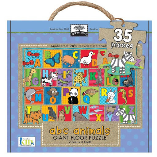 iKids - abc Animals Giant Floor Puzzle - 35 Piece "61x91 cm" - BambiniJO