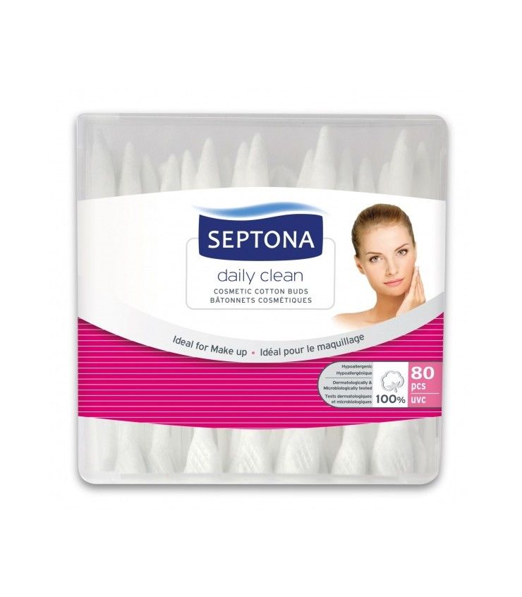 Septona Cosmetic Make-up Cotton Buds 80pcs - Box - BambiniJO | Buy Online | Jordan