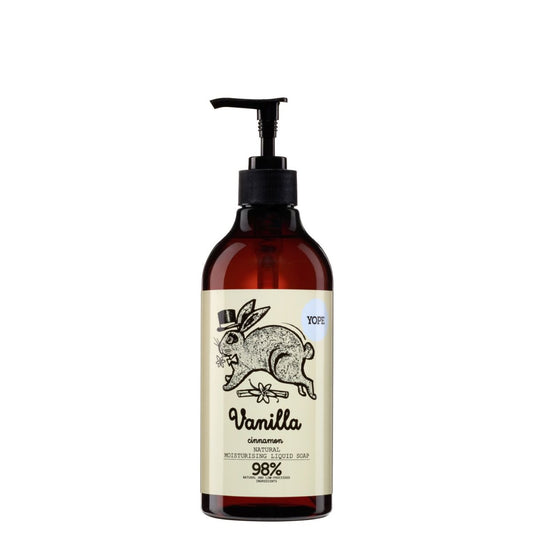 YOPE Natural Liquid Hand Soap Vanilla & Cinnamon 500ml - BUY 1 GET 1 FREE - BambiniJO | Buy Online | Jordan