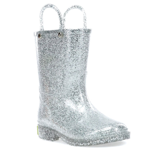 Western Chief Kids Glitter Sliver Rain Boots - BambiniJO | Buy Online | Jordan
